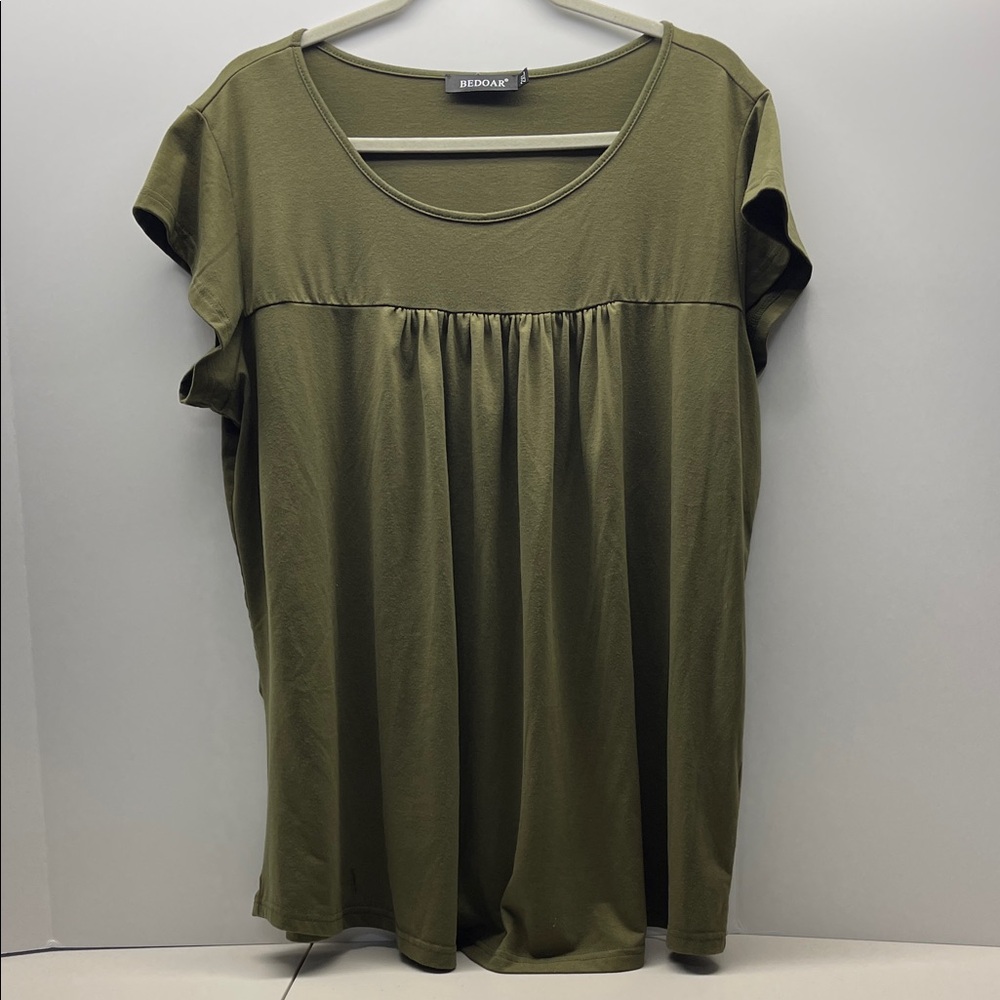 Olive Green Women's Blouse
